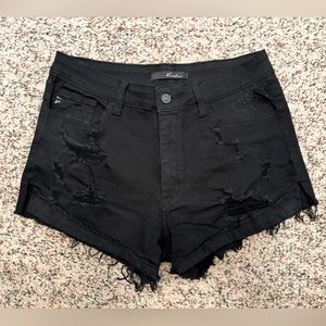 KanCan Black Denim Shorts